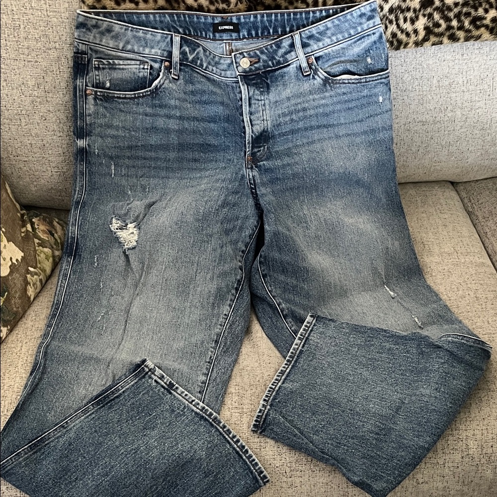 NWT NEW Express Dark Blue Denim Jeans